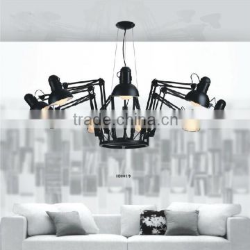 Contemporary Lighting Black Hanging Pendant Lamp for Home Office Hotel All Available