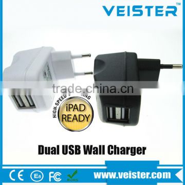 Universal 5v 2.1a dual usb wall charger