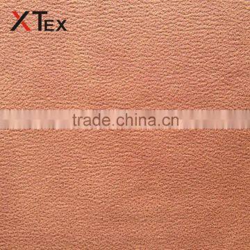 100% Polyester Sound Indian Printed Bronzed Embossed Bonded Suede Fabrics for Upholstery photo-2
