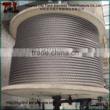 316 Stainless Steel Rope 7x7 with 3.2mm Diameter 2000m reel