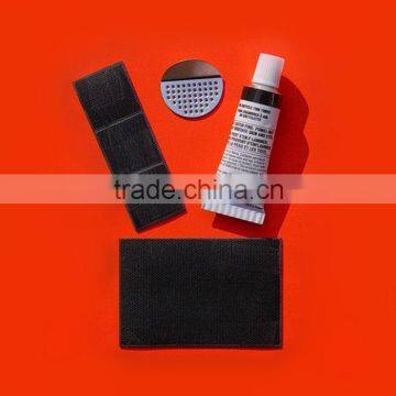 High quality vulcanizing tire patch kit with rubber glue adhesive, accessories bicycle