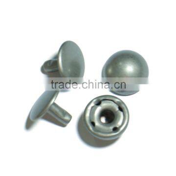 Wholesale nickel free12mm metal rivet screw with mushroom round head bag parts