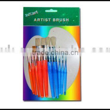 Brush set with plastic palette