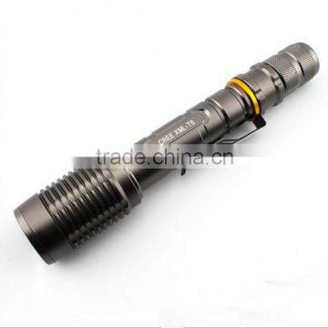 Promotional aluminum outdoor led flashlight, cheap led aluminum flashlight t6