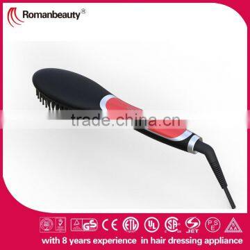 2016 Newest Design Dual voltage PTC heater uv straightener brush