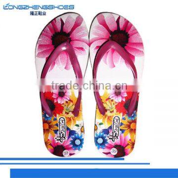 Fashional Thermal Transfer Printing Eva Flip Flop Slippers