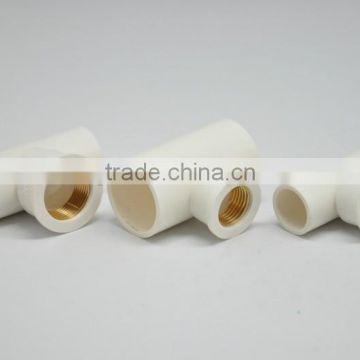 upvc pvc plastic step down tee, White, blue , equal tee, pipe fitting , plastic pipe fittings