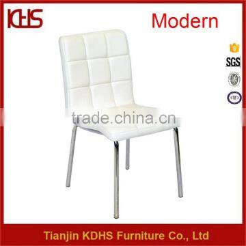 popular modern heated industrial nice look white faux leather dining chairs