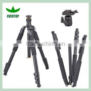 Factory price camera professional tripod aluminium, professional tripod reversely folded