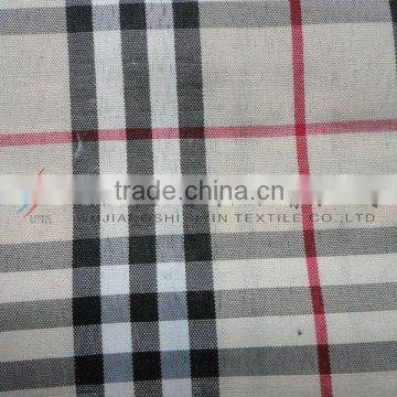 Yarn Dyed Check silver yarn shirt Fabric