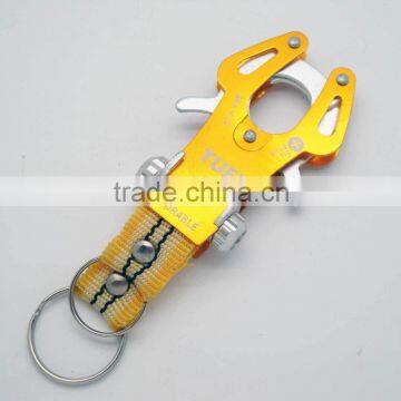 BIG CLIMBING CARABINER CLIP WITH KEY RING STRAP