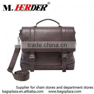 M5071 China factory customized high quality blank business leather briefcase men