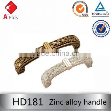 HD181 antique luxury gold painted decorative bedroom furniture drawer handles