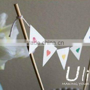 party jointed banner paper letter banner triangle cake flag banner