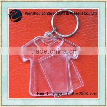 LW cute t-shirt shape acrylic keychain photo frame