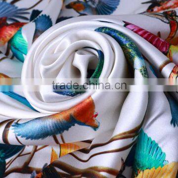 Coloeful Design for 100% Silk Square Scarf,16 Mm, Crepe photo-6