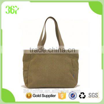 Fashion Design Big Capacity Plain Canvas Shopping Bags Handbag Wholesale