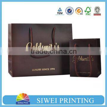 Brown kraft paper for shopping packaging with customized design