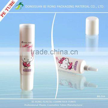 offset printing squeezable cosmetic container for cream