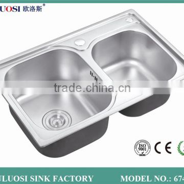 2015 modern style welding industrial kitchen sink 6743