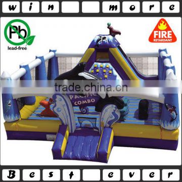 Pacific combo inflatable children playground, Ocean world inflatable fun city