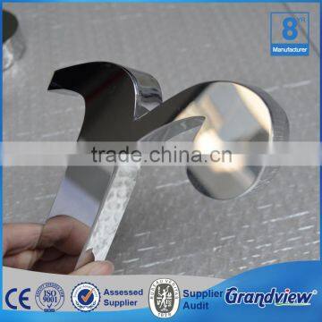 3D led stainless steel illuminated reverse channel letter