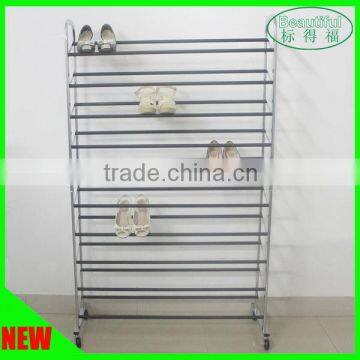 2015New Exquisite Design metal folding shoe rack/metal shoe rack designs