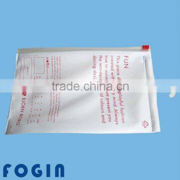 Eco-friendly eva plastic bag with zipper & hanger for underwear clothing packaging                        
                                                Quality Choice