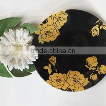 7" 8" 9" dinner dessert tempered round glass plates