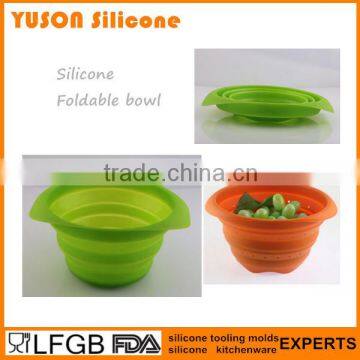 Food Grade BPA Free Silicone Collapsible Strainer photo-2