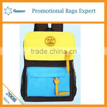 Teens canvas school smile logo outdoor backpack