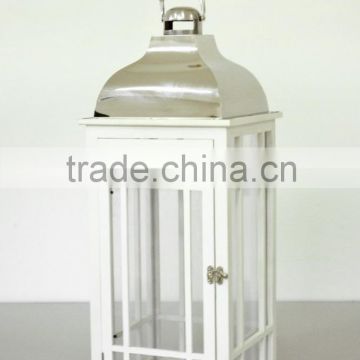 Rope holder handle wooden lantern