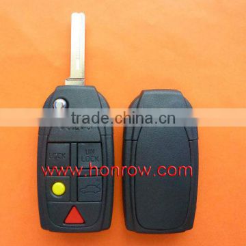 Volvo 5 button remote key shell with key head,Volvo remote key blank,Volvo keys