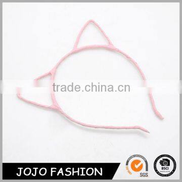 YiWu Latest Design Hair Hoop Pink Cat Ear Designs Cute Hair Accesories For Woman