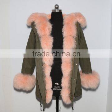 PK31 Winter New Style Parka Coat With Raccoon Fur Trim