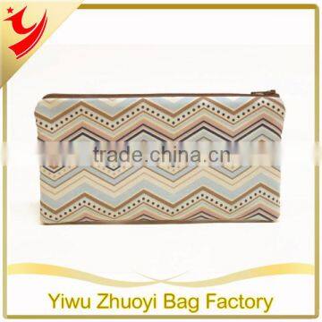 Beautiful zipper pencil case with a chevron print