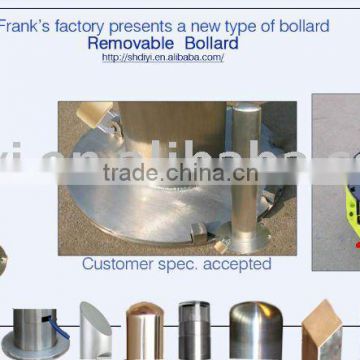 Stainless Steel or Carbon Traffic Bollard