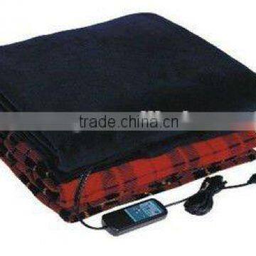 100% Polyester Car Safe Thermostat Electric Protable Heated Blanket photo-6