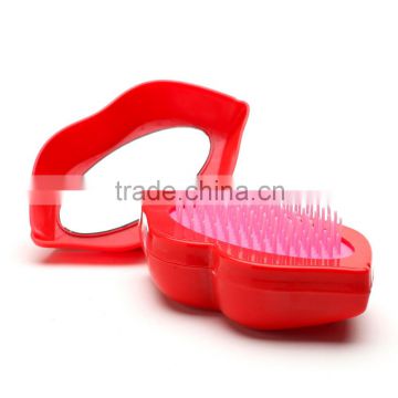 2015 New Hot Mouth Magic Detangling Handle Tangle Shower Hair Brush Comb Tamer Tool