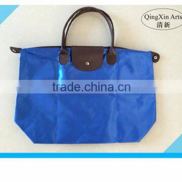 Latest fashion OEM production environmental polyester satin shopping bag