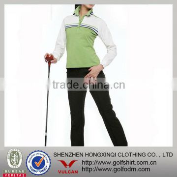 Fashion design Cotton Spandex Long sleeves Ladies Golf Clothing