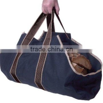 Lightweight and heavy duty Log tote firewood bag, Black, Khaki and Navy Blue