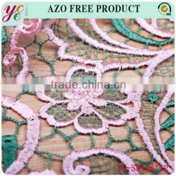 Summer Flowers Chemical Lace Embroidery Fabric for Beautiful Dress photo-3