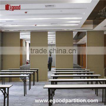 Folding with top hung roller removable partition wall