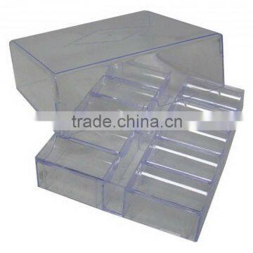 Acrylic Chip Tray with Lid - Holds 200