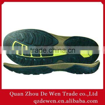 Men 40# 45# Tpr And Rb Herringbone Outsole Soft Double Color of Flats Non Slip Soles of Society Flats