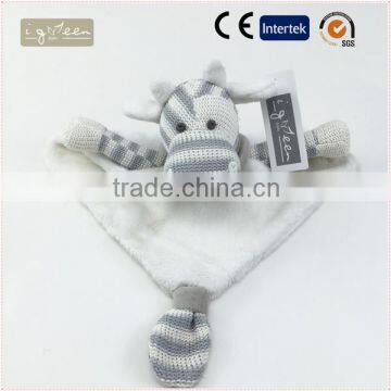 I-Green Toy Series-Fashional Style Promotional Knit Stuffed Cotton Cow Knitted Cow Napkin