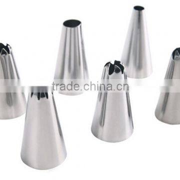 6pcs Stainless Steel Decorating Tip Set