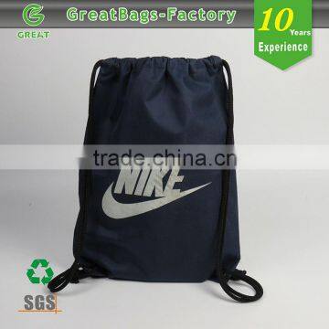 Stock Promotional Kids cotton drawstring bag long