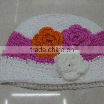 baby waffle caps crochet hats clips beanie crochet cap girl toddler stretch caps